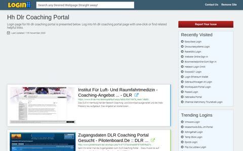 Hh Dlr Coaching Portal - Loginii.com