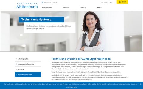 Technik und Systeme | Augsburger Aktienbank