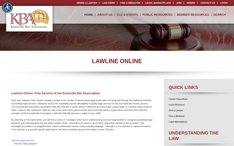Lawline Online - Knoxville Bar Association
