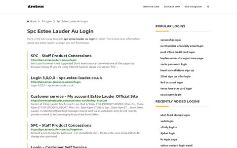 Spc Estee Lauder Au Login ❤️ One Click Access - iLoveLogin