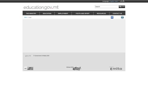 Login - The Ministry for Education and Employment
