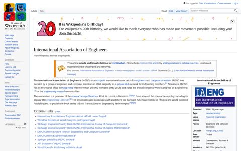 International Association of Engineers - Wikipedia