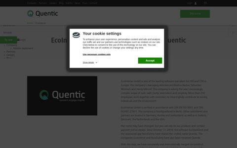 EcoIntense and EcoWebDesk are now Quentic | Quentic
