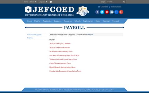 Payroll - Jefferson County Schools