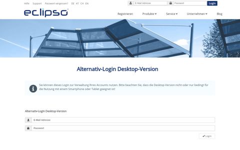 Alternativ-Login Desktop-Version - Eclipso
