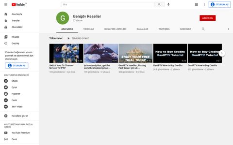 Geniptv Reseller - YouTube