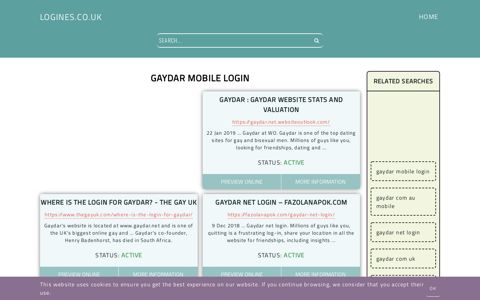 gaydar mobile login - General Information about Login - Logines UK
