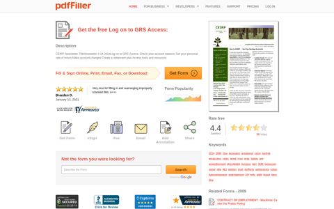 Fillable Online Log on to GRS Access: Fax Email Print - PDFfiller