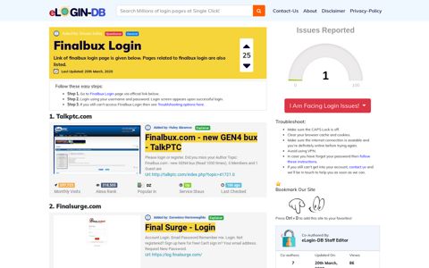 Finalbux Login - A database full of login pages from all over ...