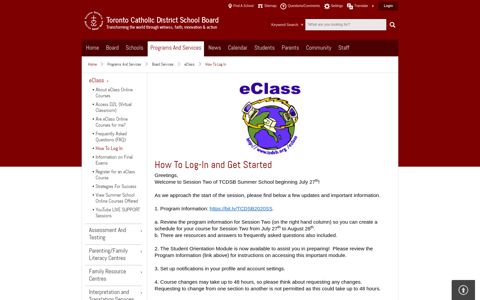 How To Log In | Toronto Catholic District School Board