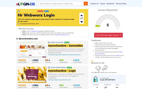 Hr Webworx Login - A database full of login pages from all ...