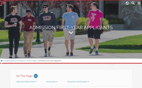 First Year Applicants | Fairfield University