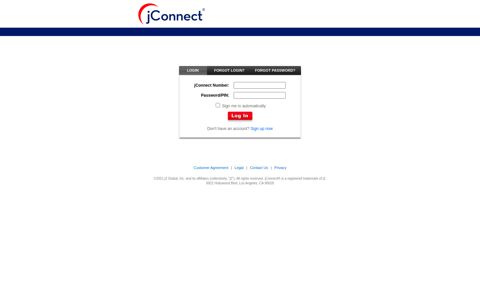 jConnect: Log into My Account | Internet Fax Services Login