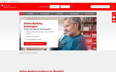 Online-Banking | Sparkasse Mitten im Sauerland