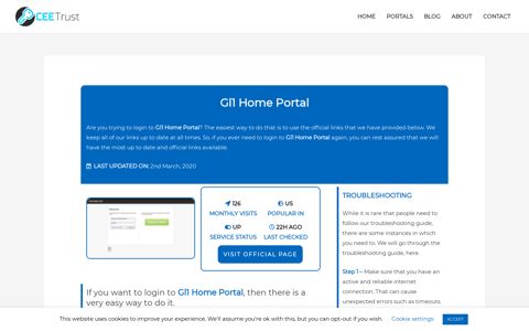Gl1 Home Portal - Find Official Portal - CEE Trust