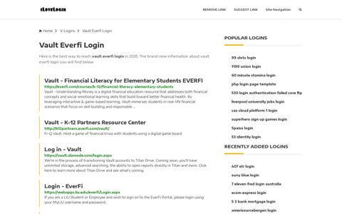Vault Everfi Login ❤️ One Click Access - iLoveLogin