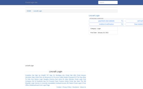 [LOGIN] Lincraft Login FULL Version HD Quality Login - WWW ...