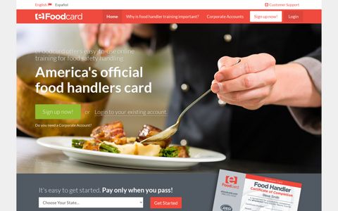eFoodcard: Food Handlers Cards & Certificates