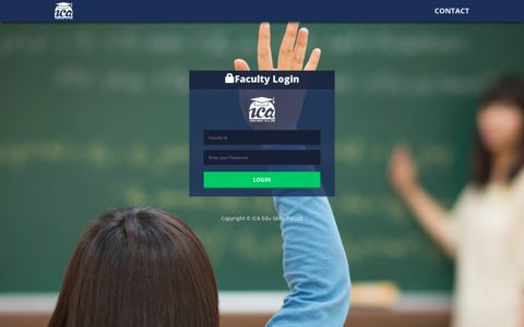 Faculty Login - ica edu skills pvt ltd online erp