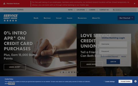 Welcome to Service Credit Union – Banking Services