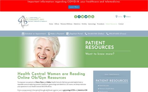 Patient Resources - Health Central - Dallas Ob/Gyn - Frisco ...