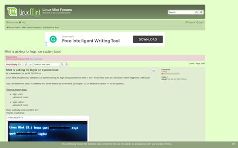 Mint is asking for login on system boot - Linux Mint Forums