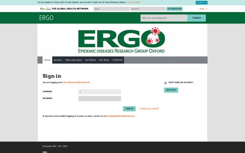 Sign in • ERGO - The Global Health Network
