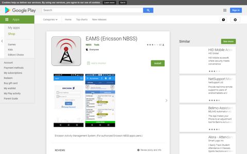 EAMS (Ericsson NBSS) - Apps on Google Play