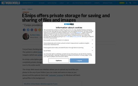 ESnips offers private storage for saving and sharing of files ...