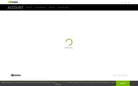 Sign in with NVIDIA