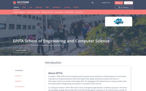 EPITA School of Engineering and Computer Science in France