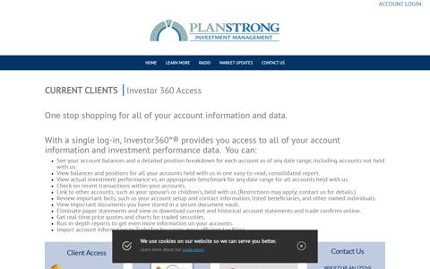 Current Clients - Investor 360 Access