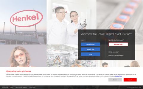 Henkel Corporate Design Portal / Privacy policy