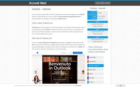 Outlook - Hotmail | Accedi Mail