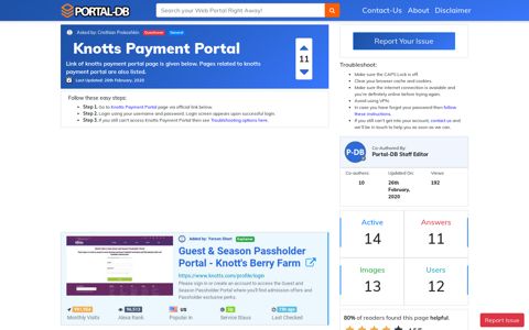 Knotts Payment Portal