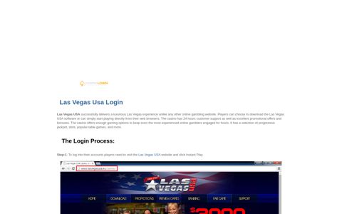 Las Vegas Usa Login | casinologin