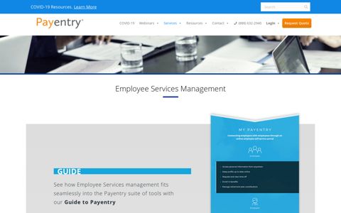 Employee Services Management - Employee Login | Payentry ...