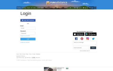 Login - FunSubstance