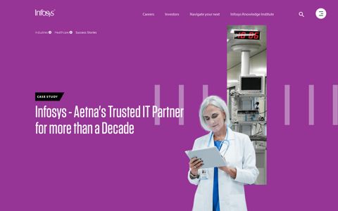 Aetna Partnership: Healthcare Solutions Case Study - Infosys