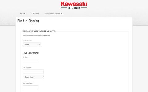 Dealer Locater Power | Kawasaki Motors Corp., USA