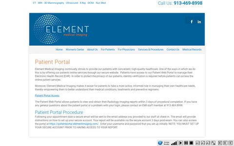 Patient Portal - Element Imaging