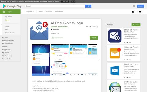 All Email Services Login - Apps on Google Play