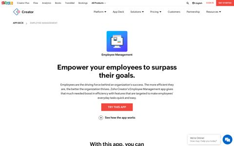 Free employee management software - Zoho Creator - Zoho