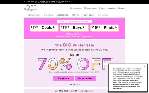 LOFT Outlet | The Best Deals on Women's Clothing and ...