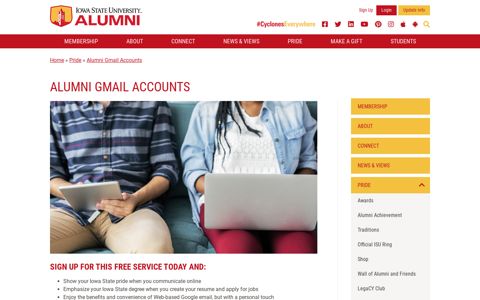 Alumni Gmail Accounts - ISU Alumni Association