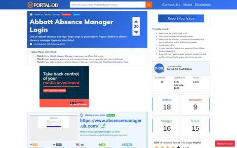 Abbott Absence Manager Login - Portal-DB.live