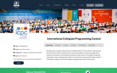 International Collegiate Programming Contest – Institute of ...