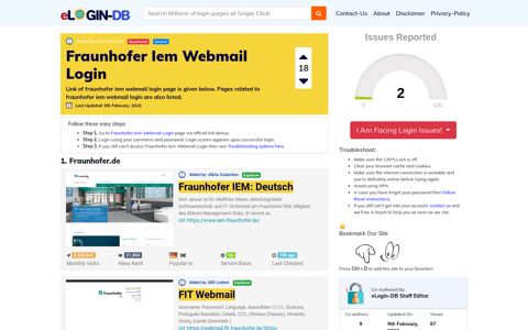Fraunhofer Iem Webmail Login - штыефпкфь login 0 Views