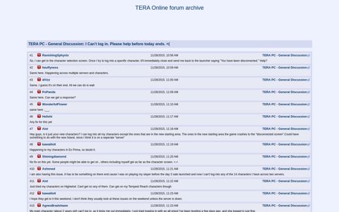 TERA PC - General Discussion - Tera Online forum archive