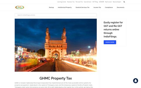 GHMC Property Tax - Check Arrears and Pay Online ...